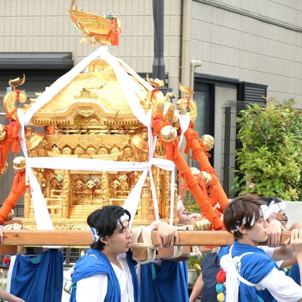 住吉神社の秋季大祭、神輿渡御