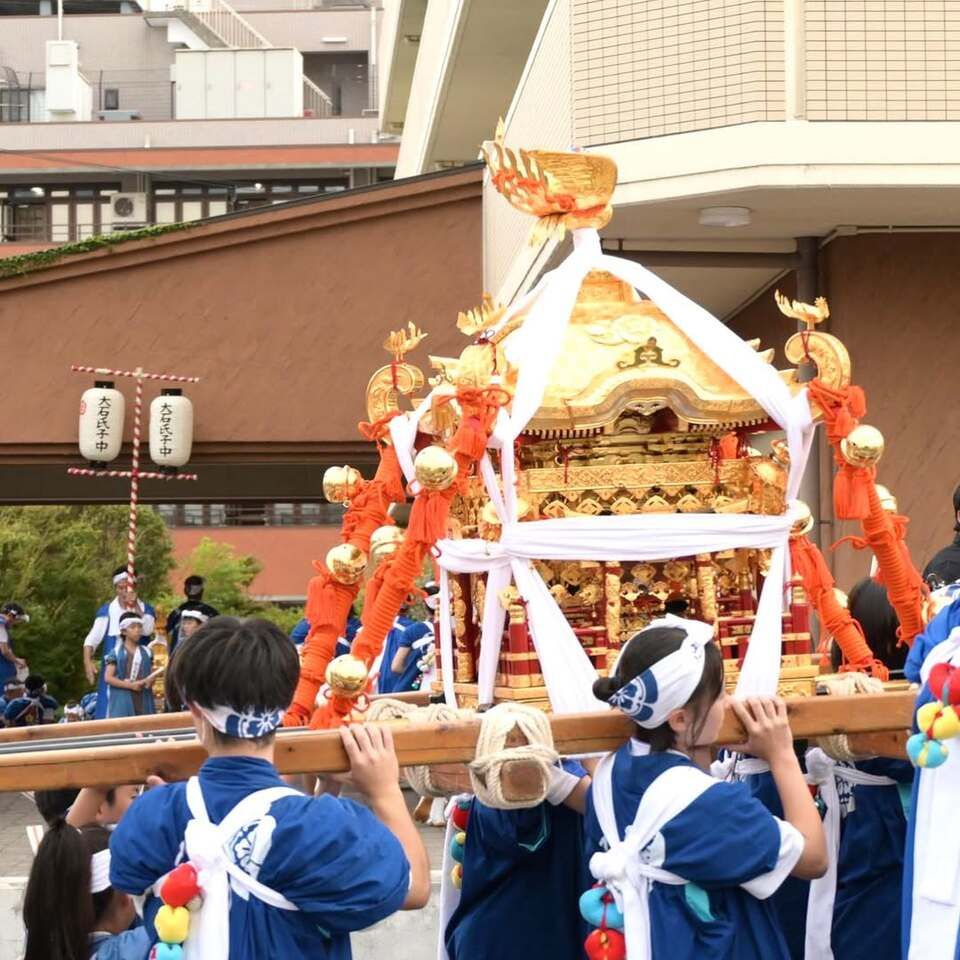 住吉神社の秋季大祭、神輿渡御